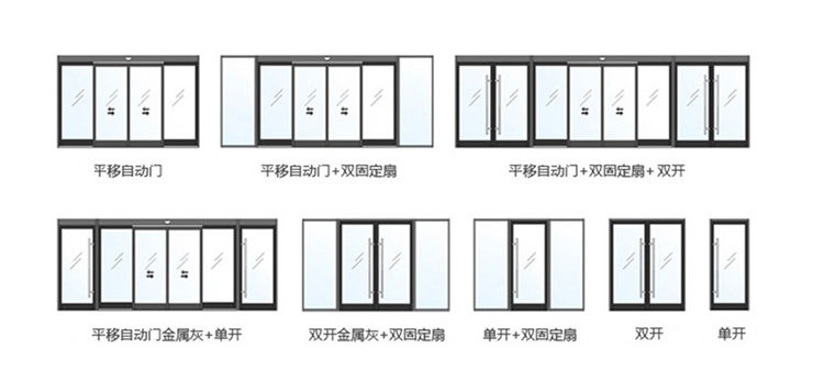 單開(kāi)、雙開(kāi)自動(dòng)門(mén)樣式圖片